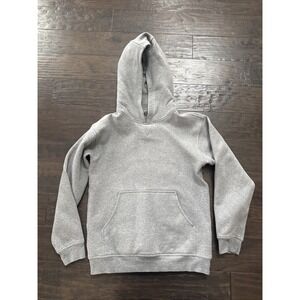 Mens Lululemon Cotton Hooded Pullover Sweatshirt  Grey